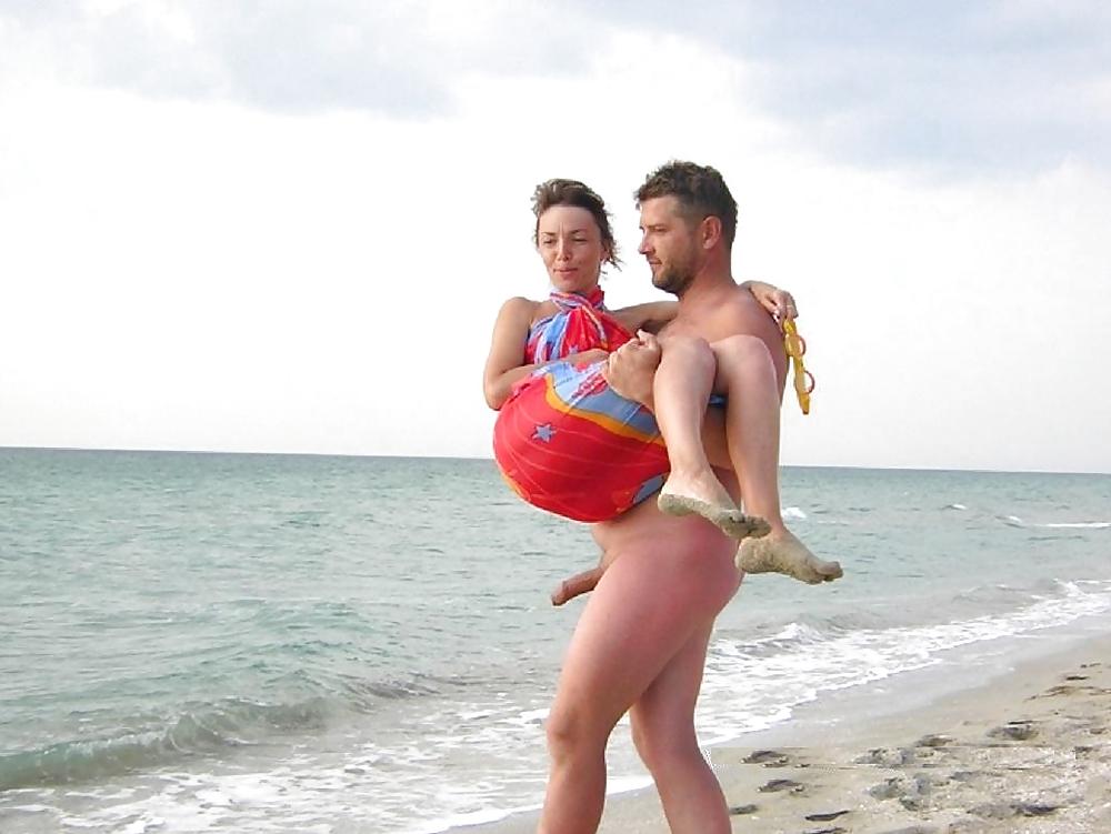 25P Caught erecting at nude beach