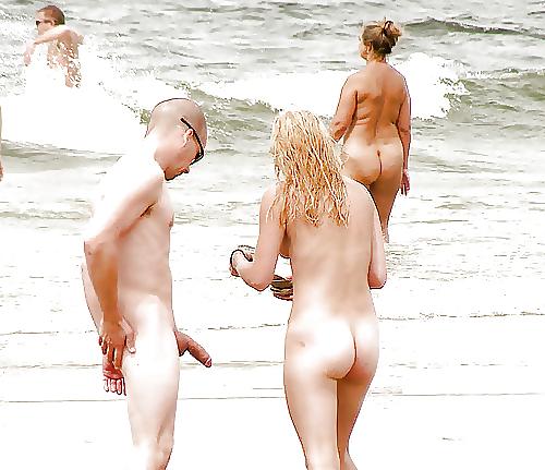 25P Caught erecting at nude beach