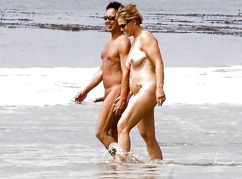 25P Caught erecting at nude beach