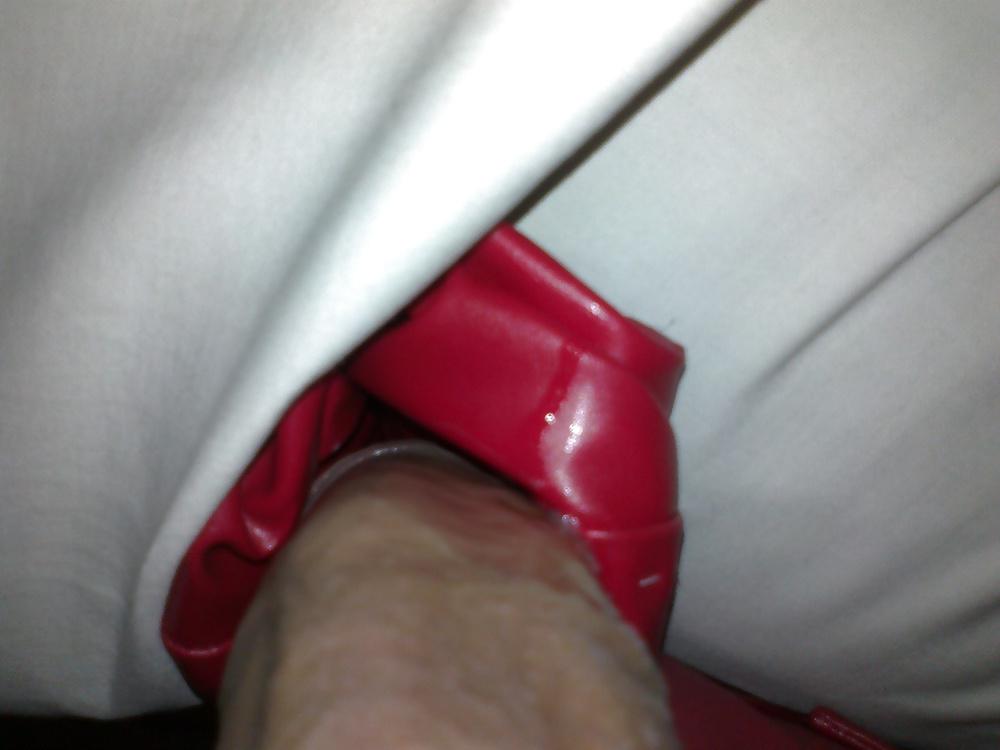 25P Leather pussy fucking