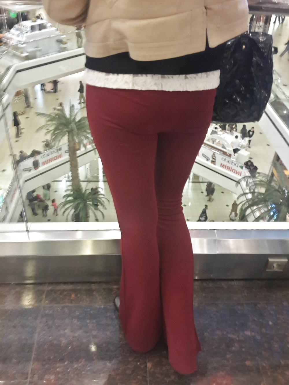 12P Turkish Candid Girl Nylon Tight Legs Ass Mix 2