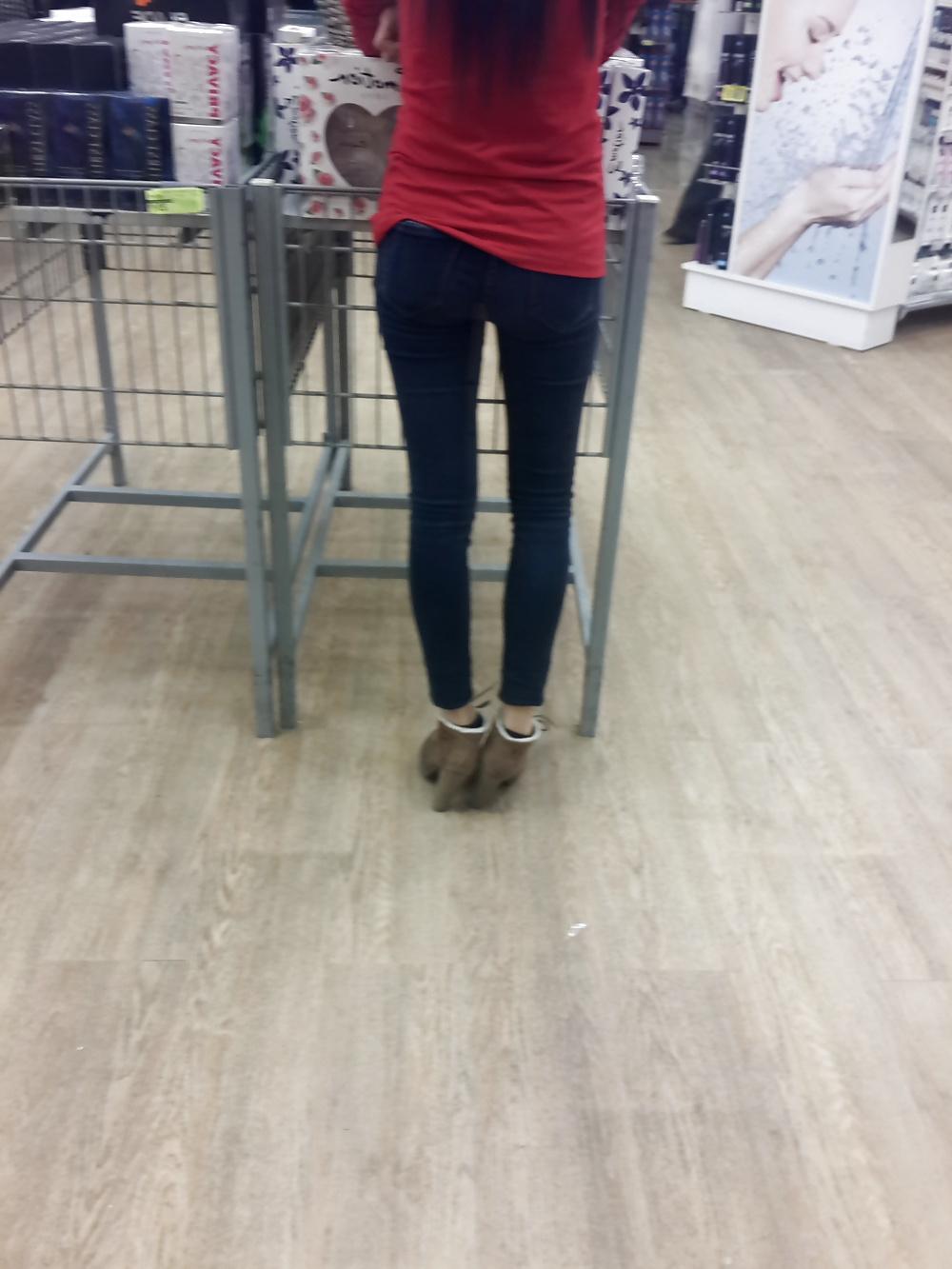 12P Turkish Candid Girl Nylon Tight Legs Ass Mix 2