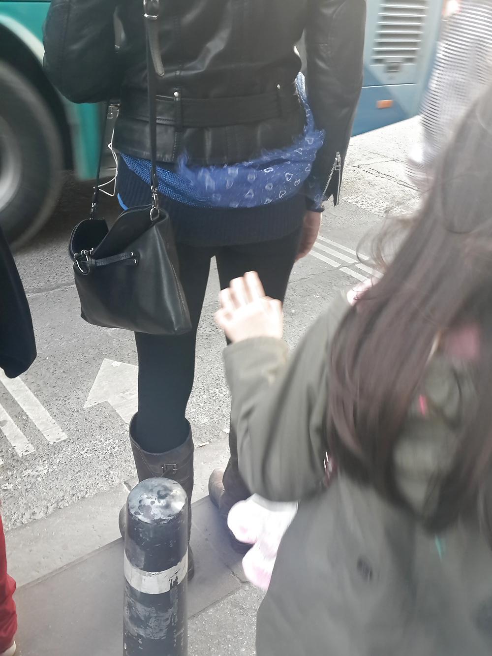12P Turkish Candid Girl Nylon Tight Legs Ass Mix 2