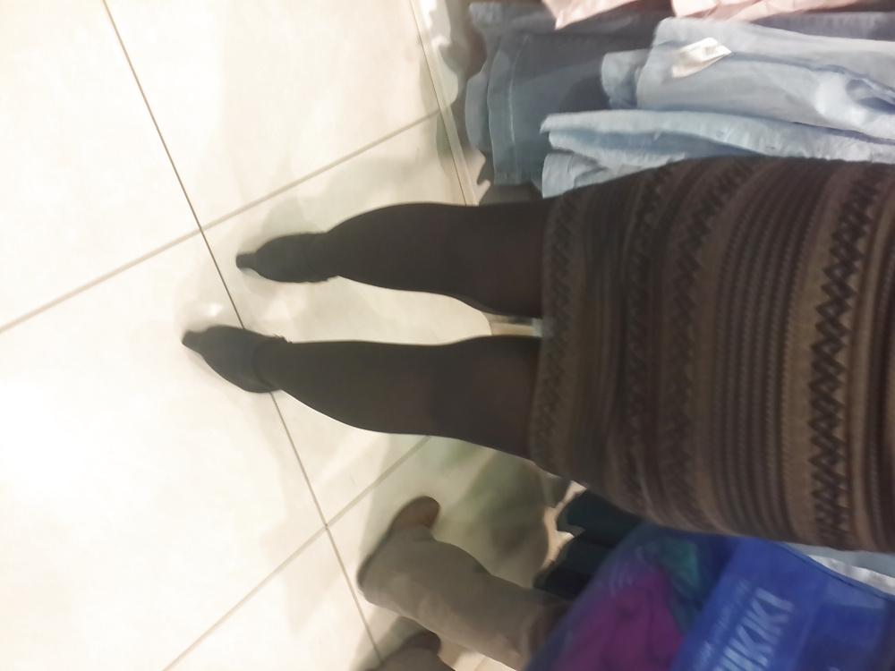 12P Turkish Candid Girl Nylon Tight Legs Ass Mix 2