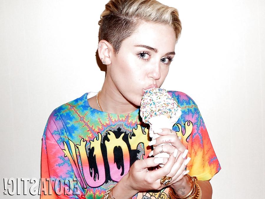 22P Miley Cyrus See-Through Braless Shoot for Terry Richardson
