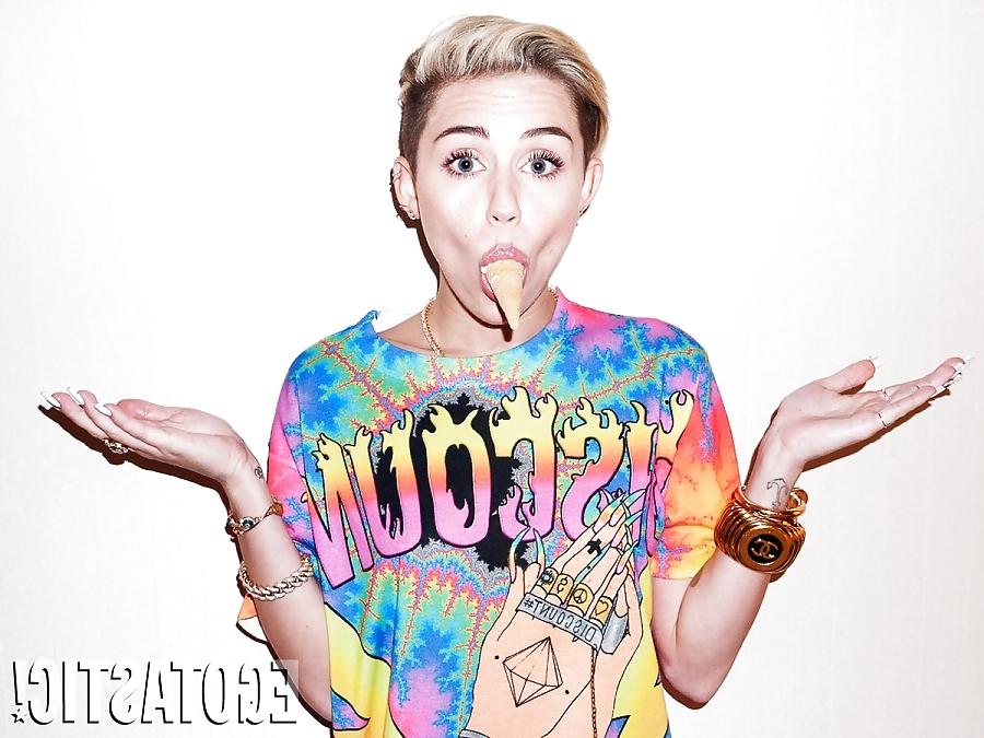 22P Miley Cyrus See-Through Braless Shoot for Terry Richardson