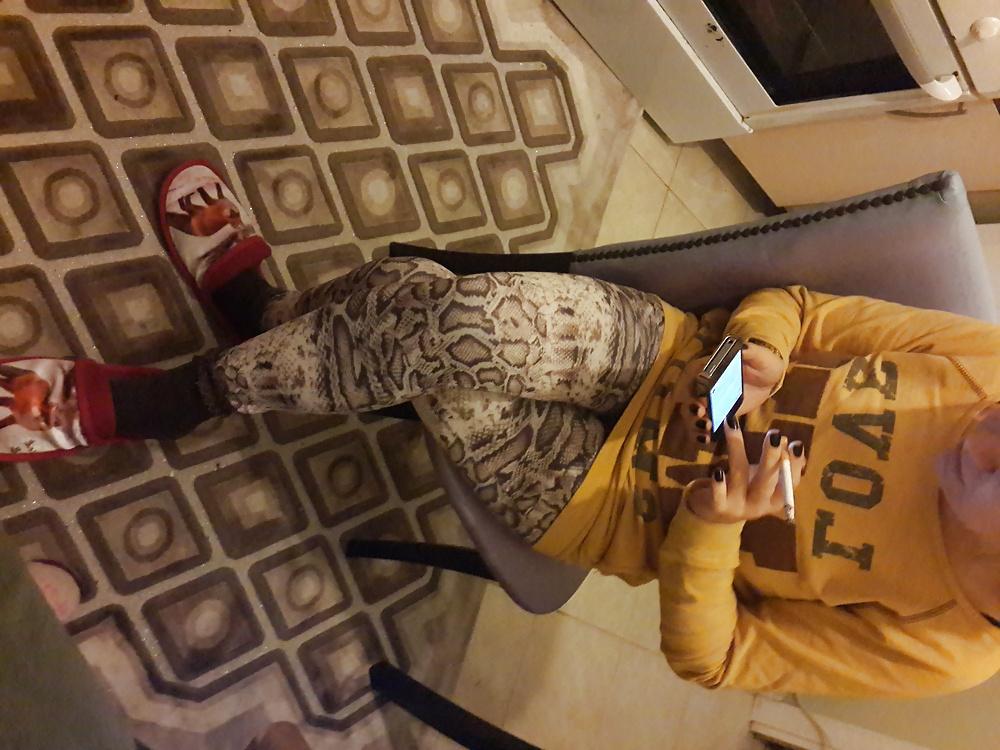 21P Turkish Candid Girl Nylon Tight Legs Ass  Mix