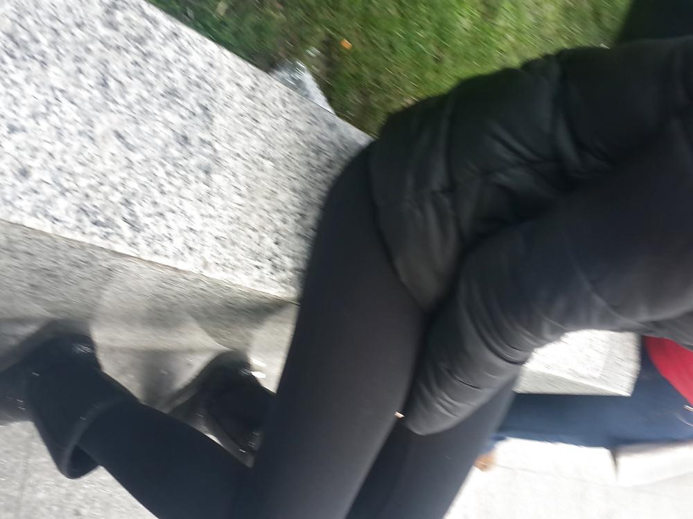 21P Turkish Candid Girl Nylon Tight Legs Ass  Mix
