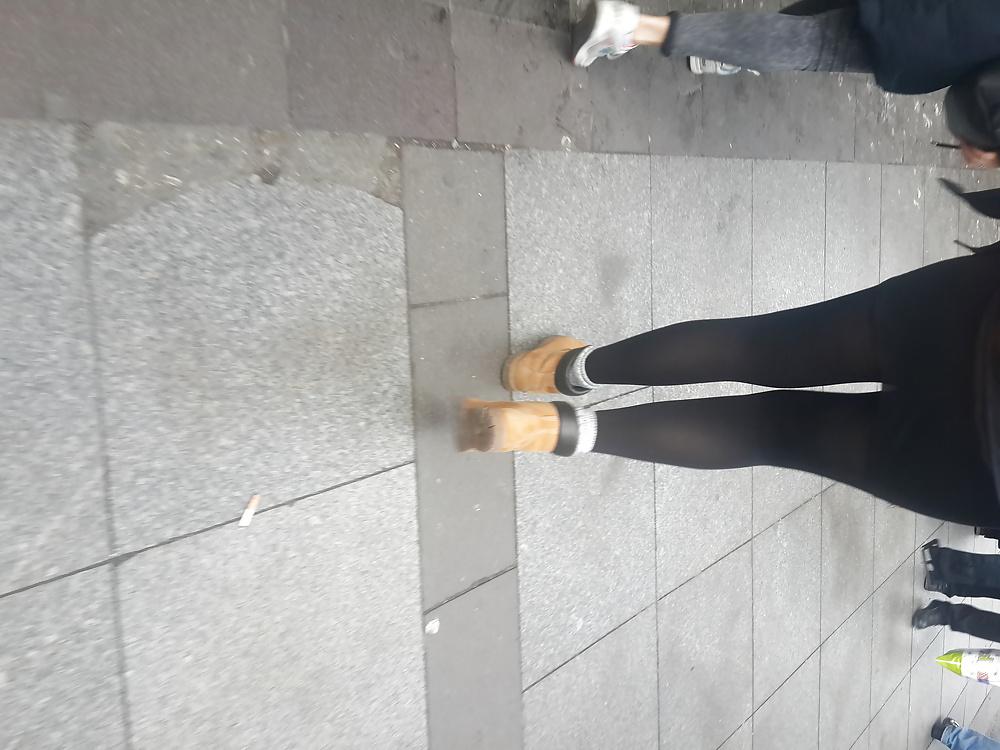 21P Turkish Candid Girl Nylon Tight Legs Ass  Mix