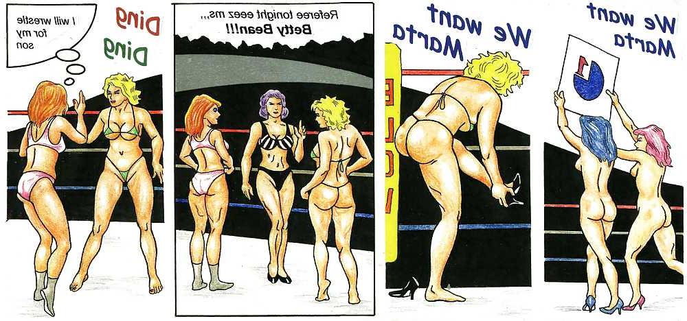 21P Wrestling cartoons