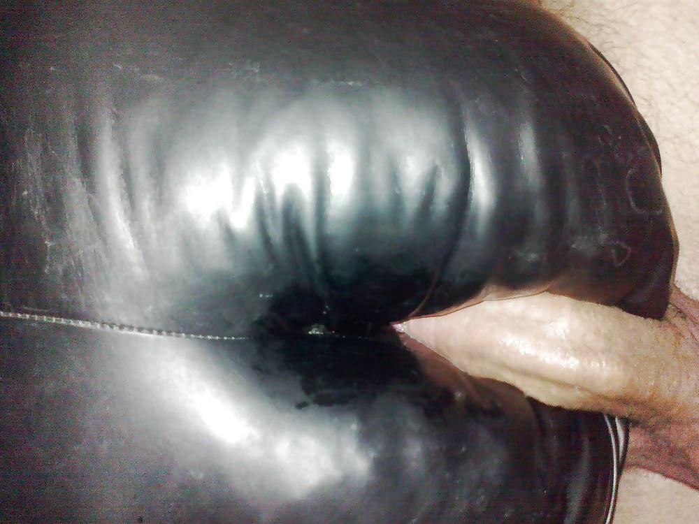 19P Sister's leather ass fucking