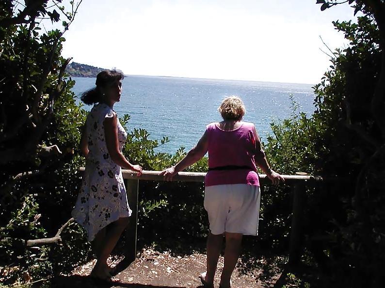 25P FRENCH NADINE flashing on a Brittany beach 2003