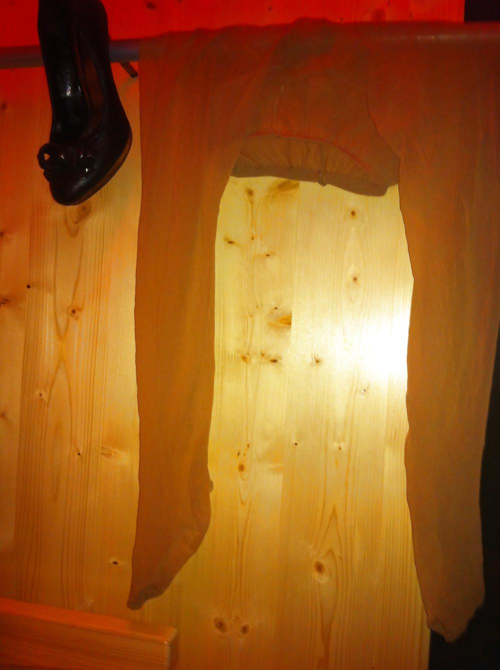 11P High Heels and Nylons in Sauna FUN