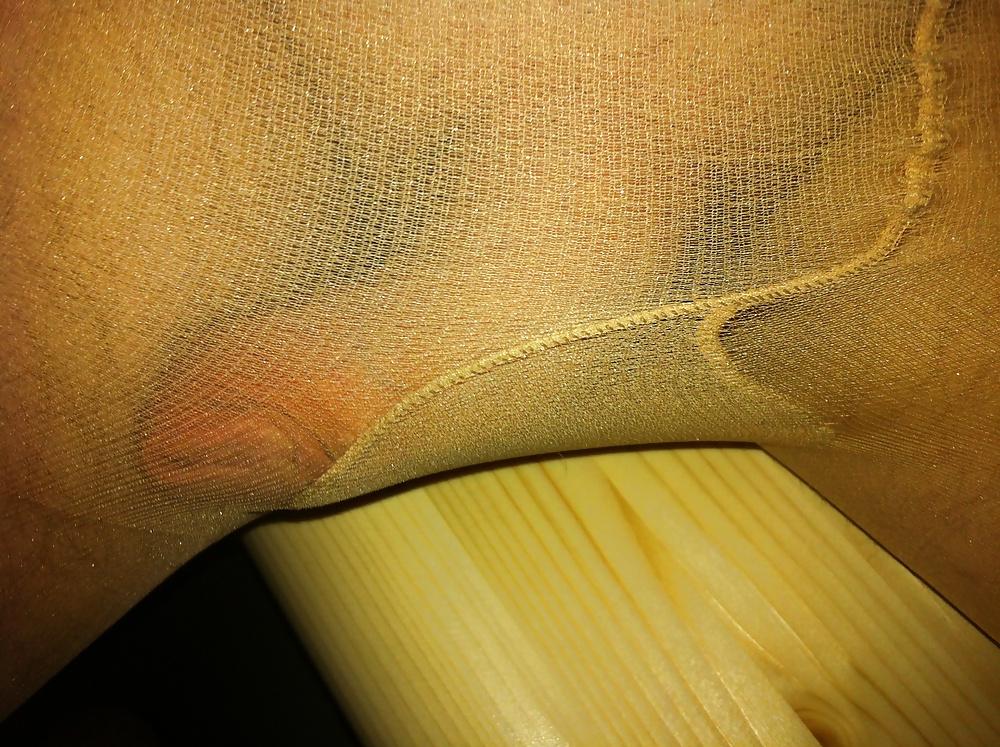 11P High Heels and Nylons in Sauna FUN