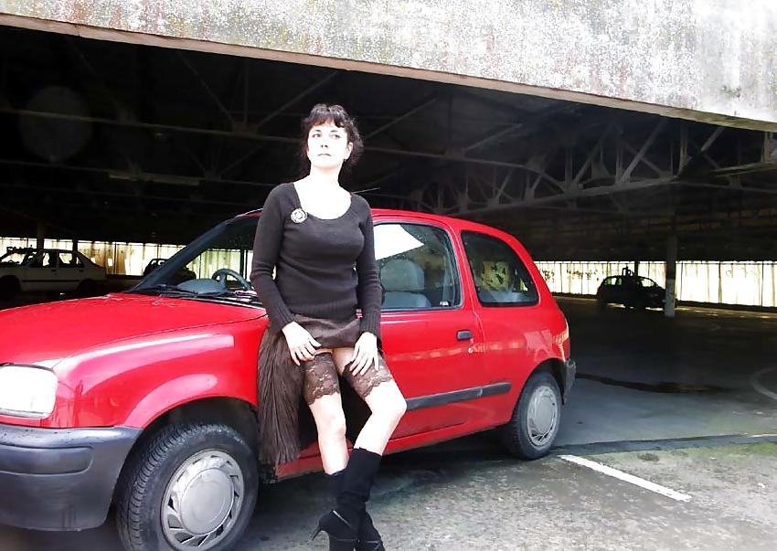 25P FRENCH NADINE flashing in a parking lot 2005