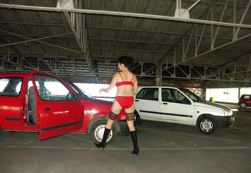 25P FRENCH NADINE flashing in a parking lot 2005