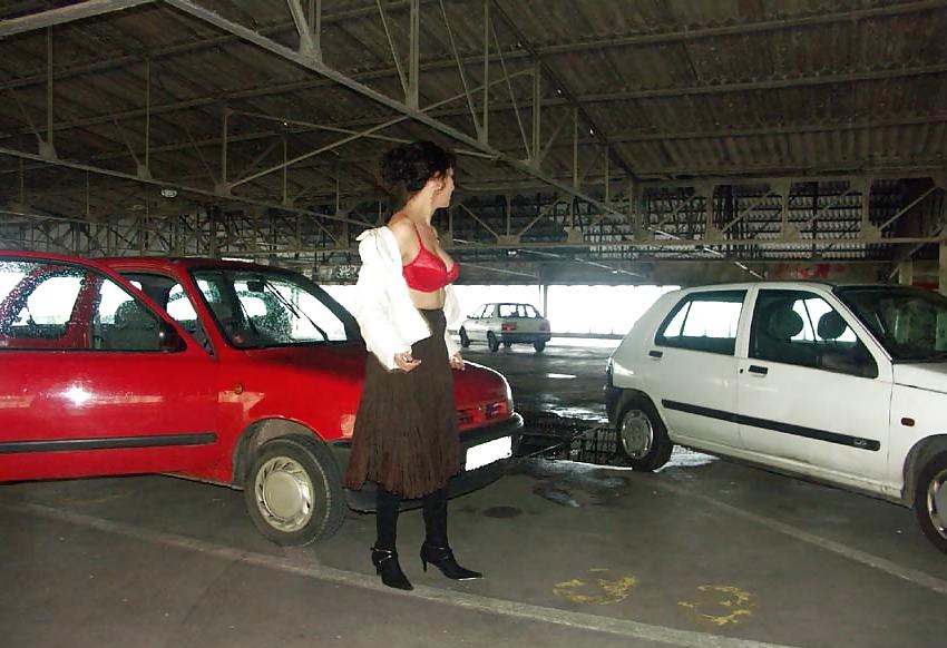 25P FRENCH NADINE flashing in a parking lot 2005
