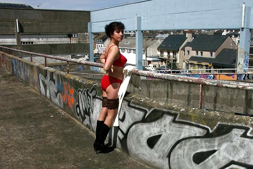 25P FRENCH NADINE flashing in a parking lot 2005