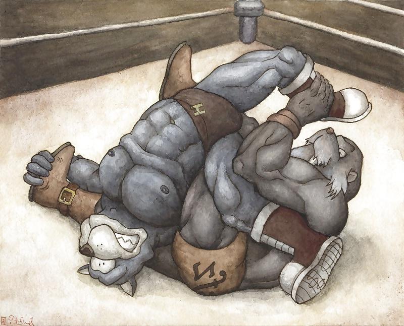 25P Furry wrestling