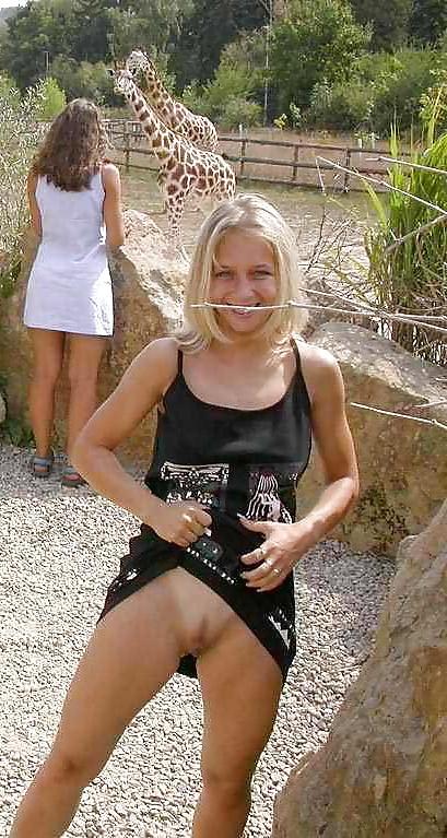 14P Naughty public flashing babes