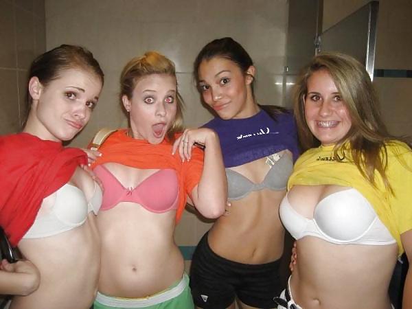 25P Flashing Their Tits 3