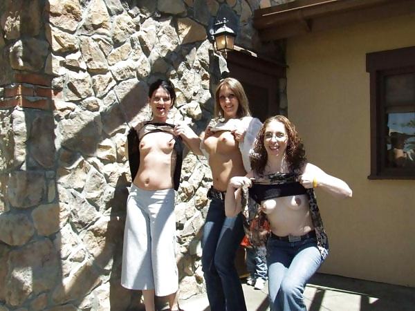 25P Flashing Their Tits 3