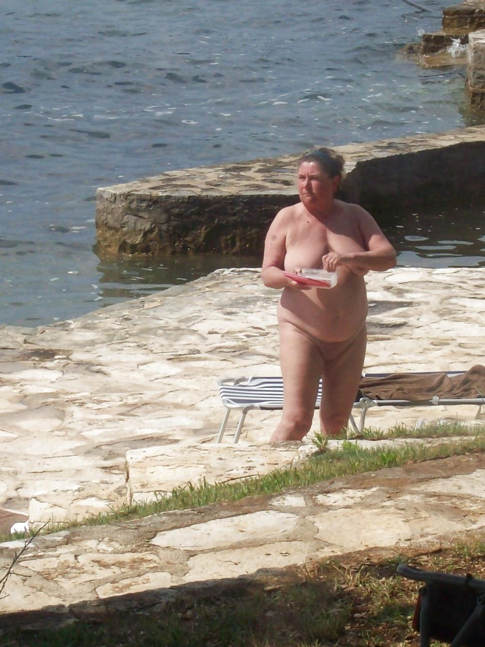 9P Nudist beach camping