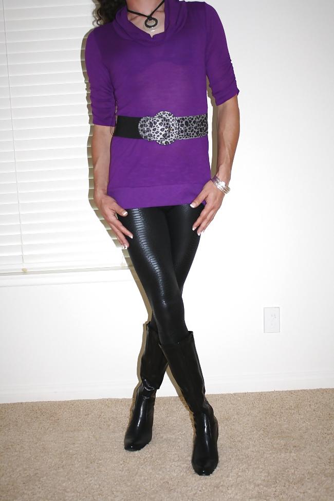 12P Purple Top and Snake Skin Pants