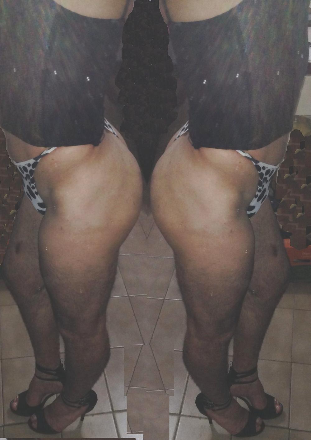25P Leather bikini and leather dress