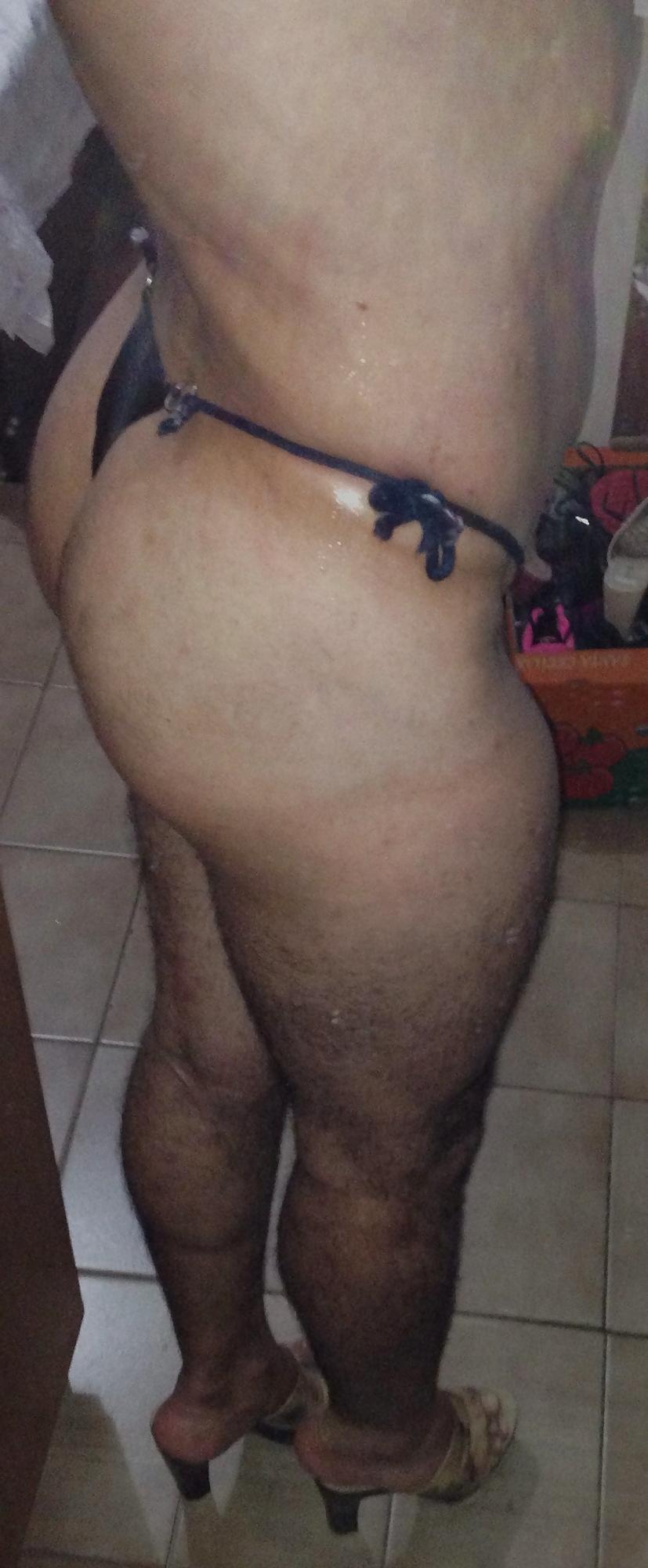 25P Leather bikini and leather dress