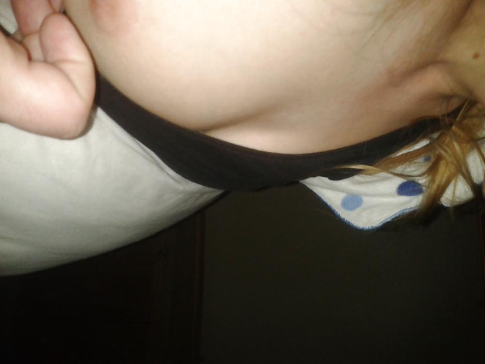 6P Hot wife's tits and hairy pussy