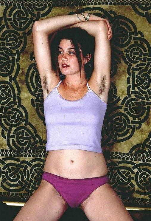 25P Miscellaneous girls showing hairy, unshaven armpits 4