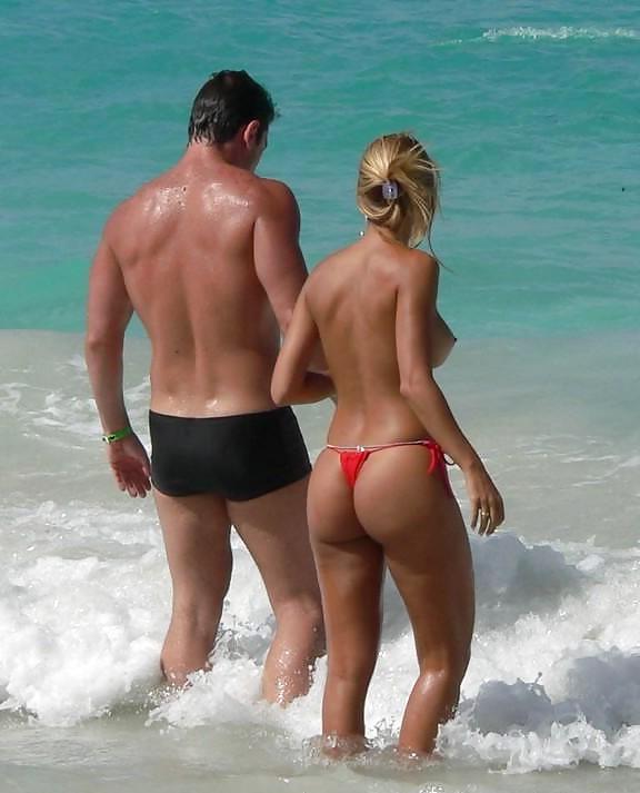 24P THONGS AT THE BEACH