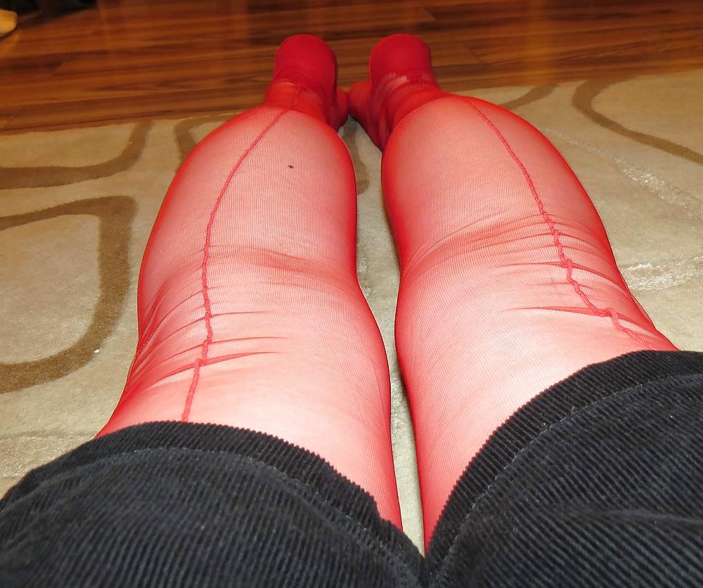 25P Red RHT Nylons and Heels