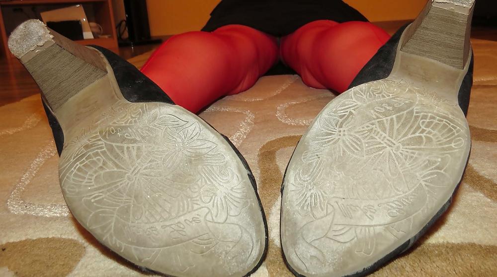 25P Red RHT Nylons and Heels