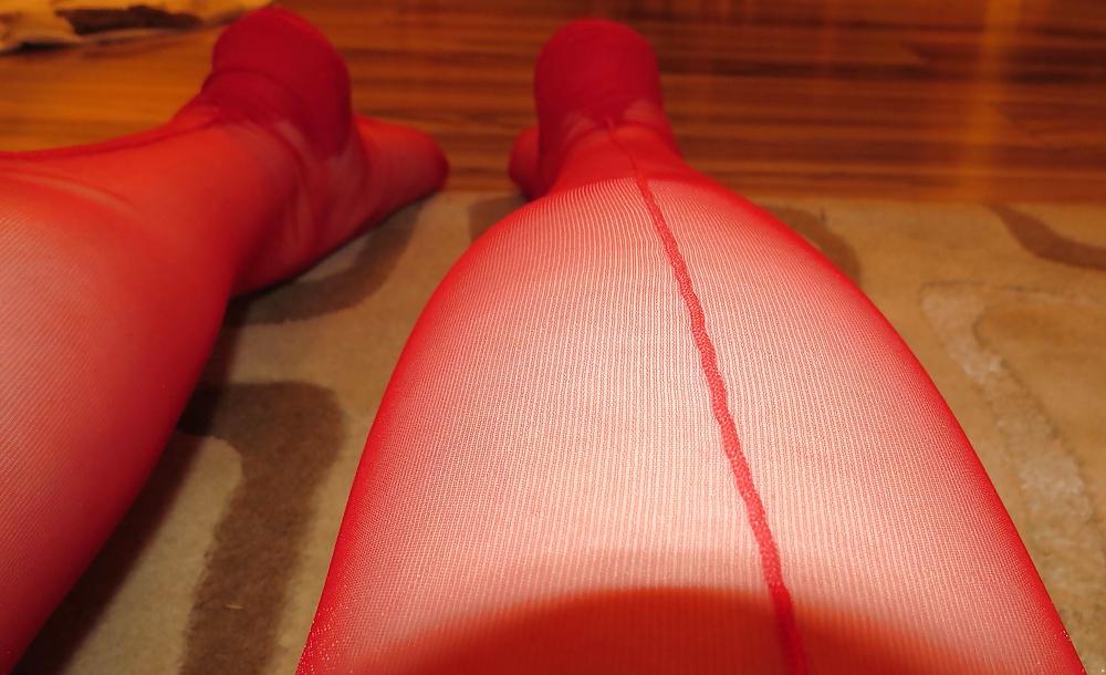 25P Red RHT Nylons and Heels