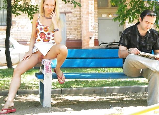 25P Beautiful Public Flashing 12 - Pussy Only- by TROC