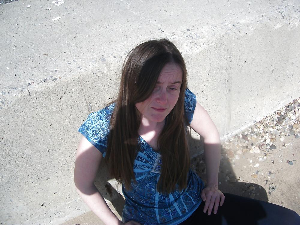 12P Outdoor pussy flash tight little magma having public fun