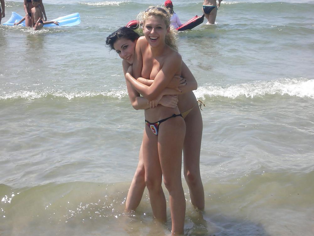 13P Two Russian beauties on the beach