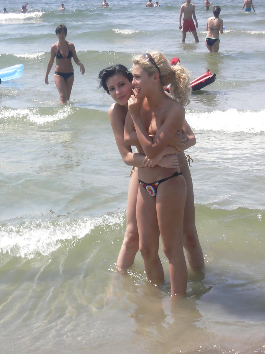 13P Two Russian beauties on the beach