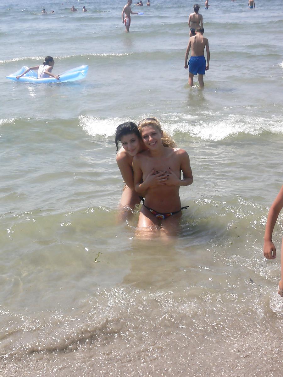 13P Two Russian beauties on the beach