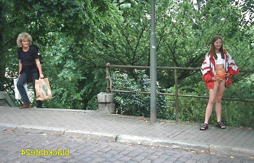 12P Young Skinny German Teen Mia 18+ Flashing - Public