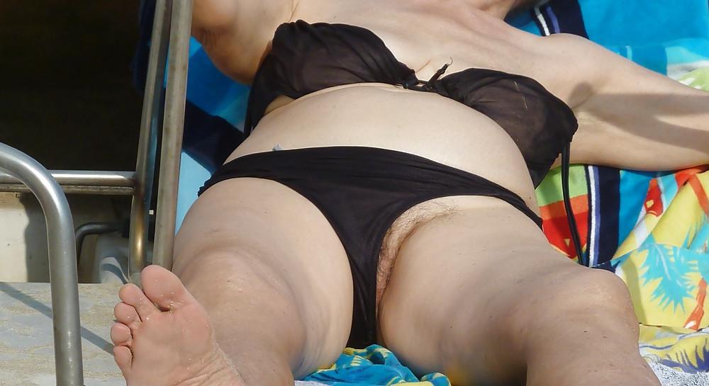 25P Granny on the beach 1
