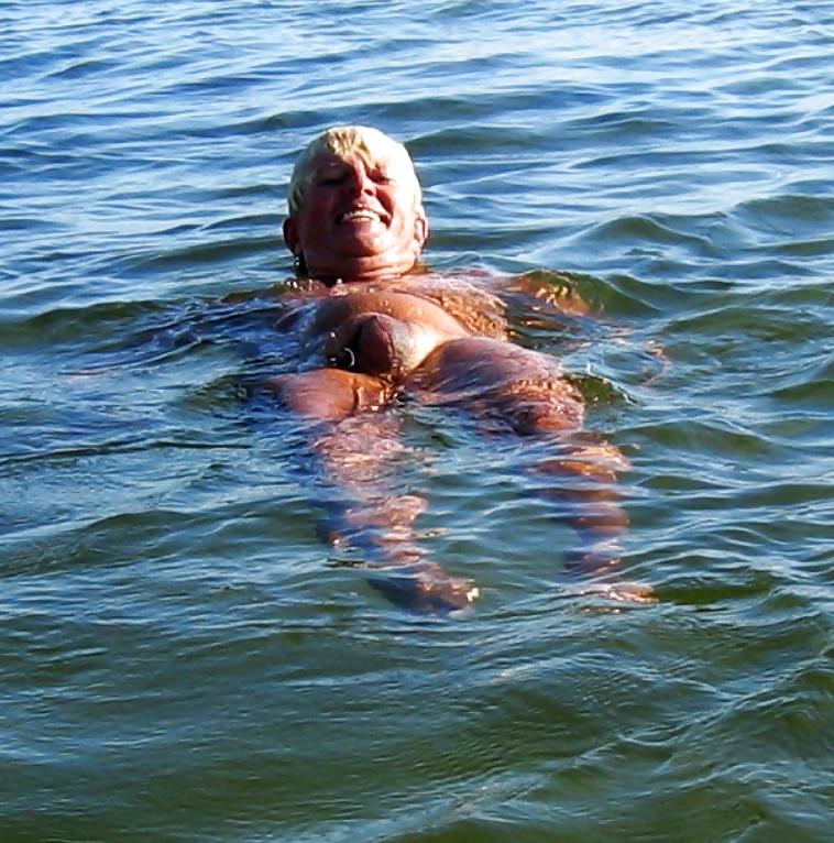 18P Naked on the public beach