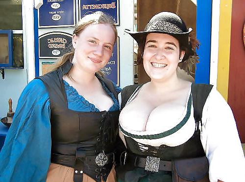 12P Busty Renaissance  (faire)(festival) Woman