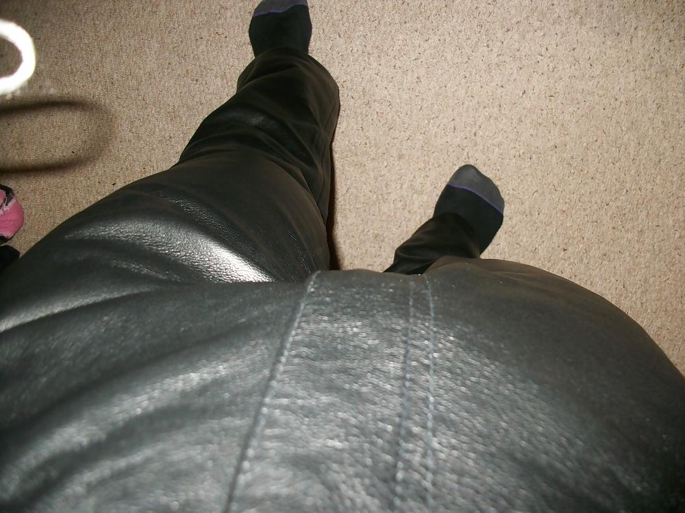 4P Me in leather trousers