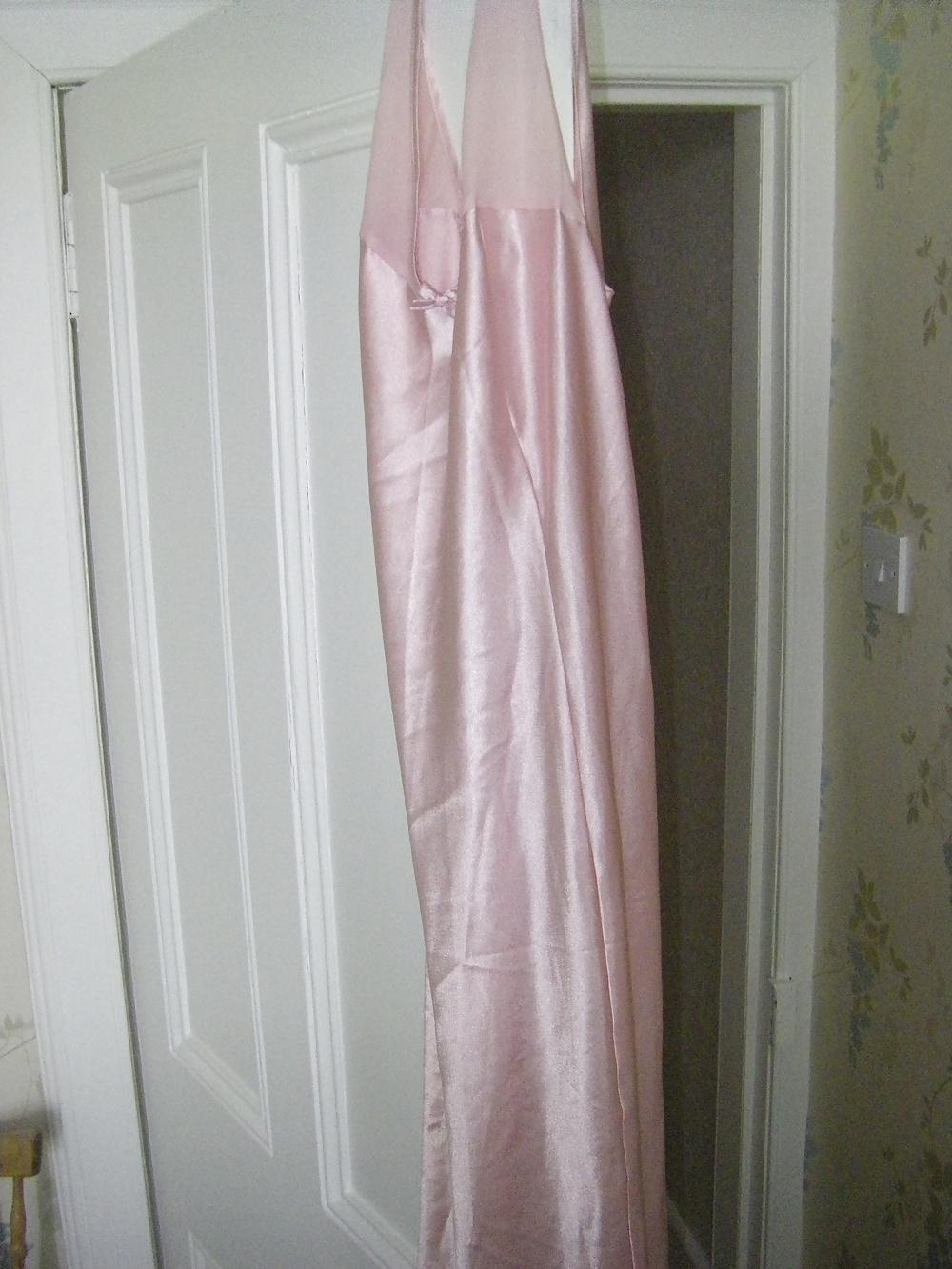 10P Pink nylon nightgown fetish