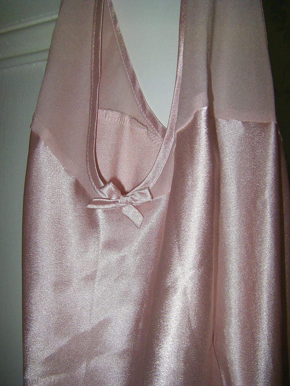 10P Pink nylon nightgown fetish