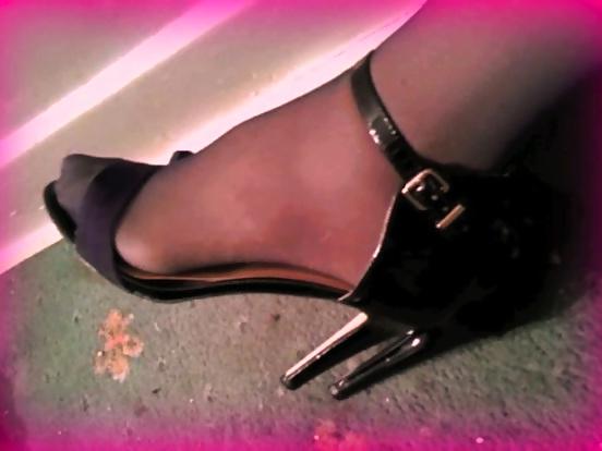 5P Patent Leather High Heels
