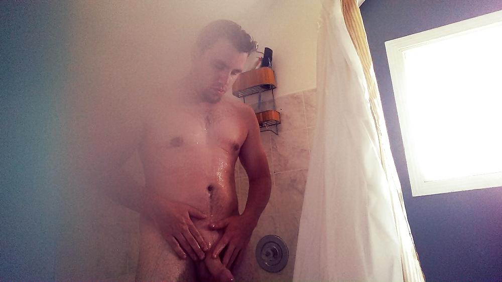 18P A warm shower after a great workout.